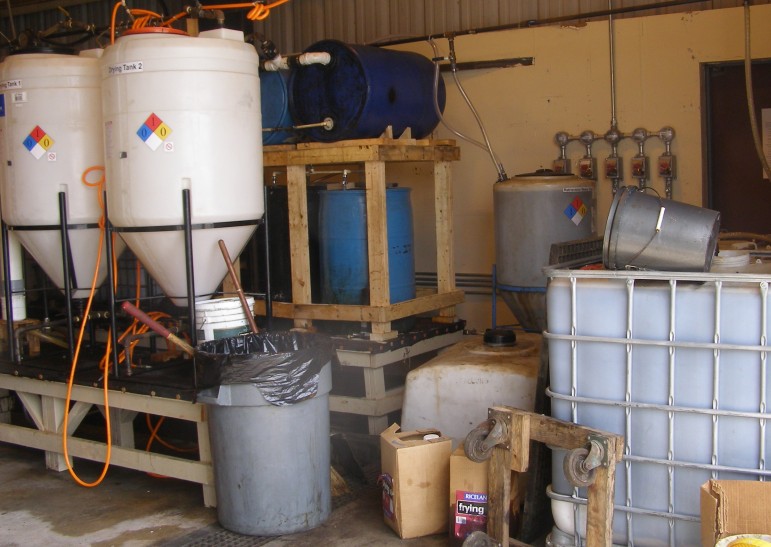 Operation REACH biodiesel project drying tanks