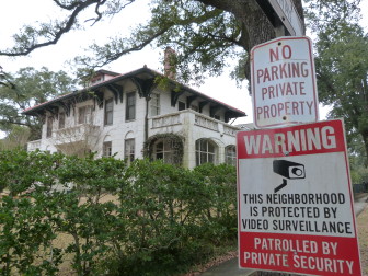 Richmond Place is one of three Uptown streets that are posted as private, but haven't been taxed. Assessor Erroll Williams is investigating whether the streets are indeed private. A key question is whether the city has maintained the streets. If they're private, he plans to levy a tax on the street.