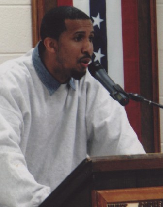 As part of his prison's program for Black History Month, Phipps gave a speech about self-acceptance.