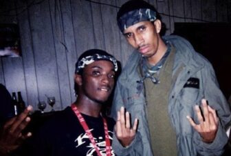 Phipps (right) in Club Mercedes the night of the shooting. Phipps was at the club that night to promote an open-mic event. 