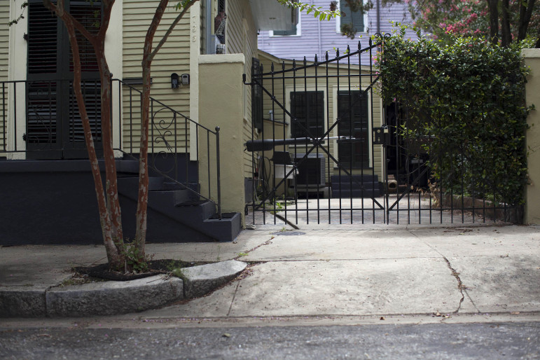 Merritt Landry shot Marshall Coulter from 30 feet away, inside the gate of his driveway in New Orleans on July 26, 2013. 