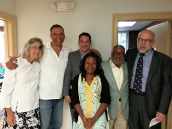 Panelists, left to right, are Arend, Thomas, Trascher, Gaulden, Watson and Cowan.