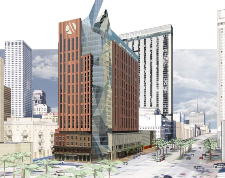 The proposed Marriott at 400 Canal Street would shatter the zoning ordinance's height limit.