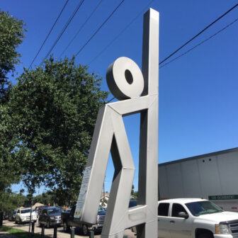 This evacuation spot at Palmer Park on Claiborne Avenue is one of 17 designated pick-up points across the city.