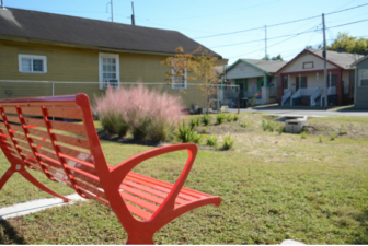 The New Orleans Redevelopment Authority took this empty lot on Forshey Street and made it into a rain garden.