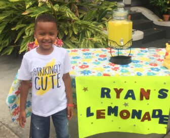 The author's son Ryan, candidate for admission to kindergarten at Lusher Charter School.