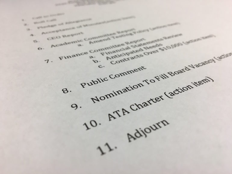The agenda for last weeks meeting of the Algiers Charter School Association didn't indicate the board was considering the closure of Algiers Technology Academy.