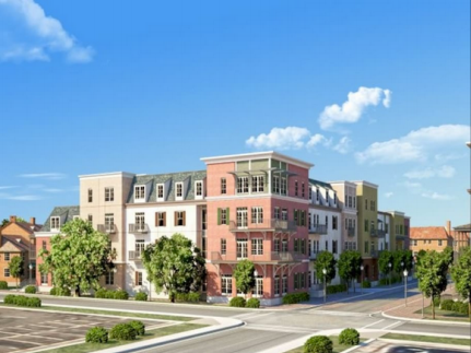 Illustration of Bienville Basin mixed-income housing development