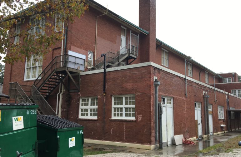 Students have opened a fire-escape door on the third floor of ReNEWs building on Carrollton Avenue and walked down onto the adjoining roof, according to police. A school spokesman said safety precautions prevent the door from being locked from the inside.