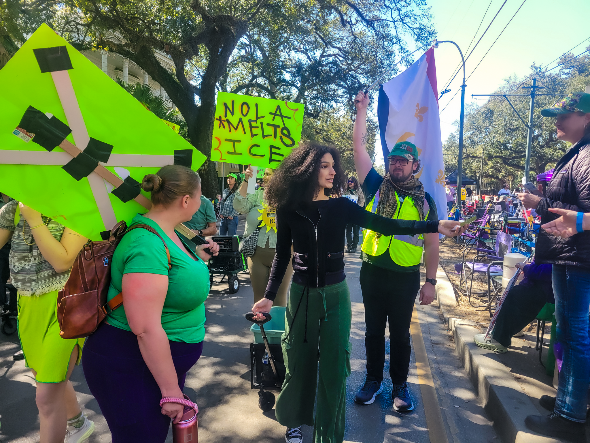 'ICE in our drinks, not in our streets' this carnival