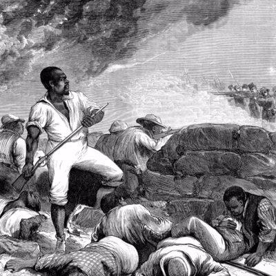 Why is a Louisiana district court hearing cases in a courthouse sitting on a mass grave at the site of the Colfax Massacre?